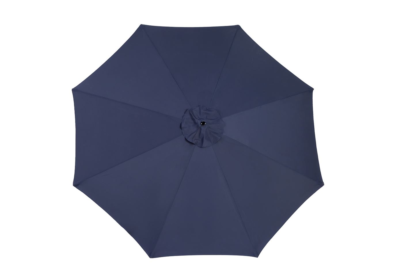 Best Choice Products 10ft Offset Hanging Market Patio Umbrella W-Easy Tilt Adjustment, Polyester Shade, 8 Ribs For Backyard, Poolside -  Navy Blue  No Base