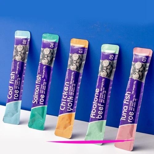 Cat Strip Kittens Nutrition Fat Hair Chin Wet Food Package Pet Cat Snacks