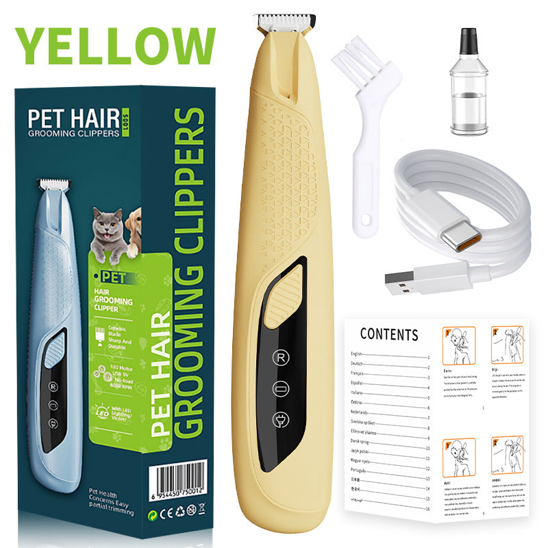 Portable Home-use Pet Clipper With Charging And Built-in Light