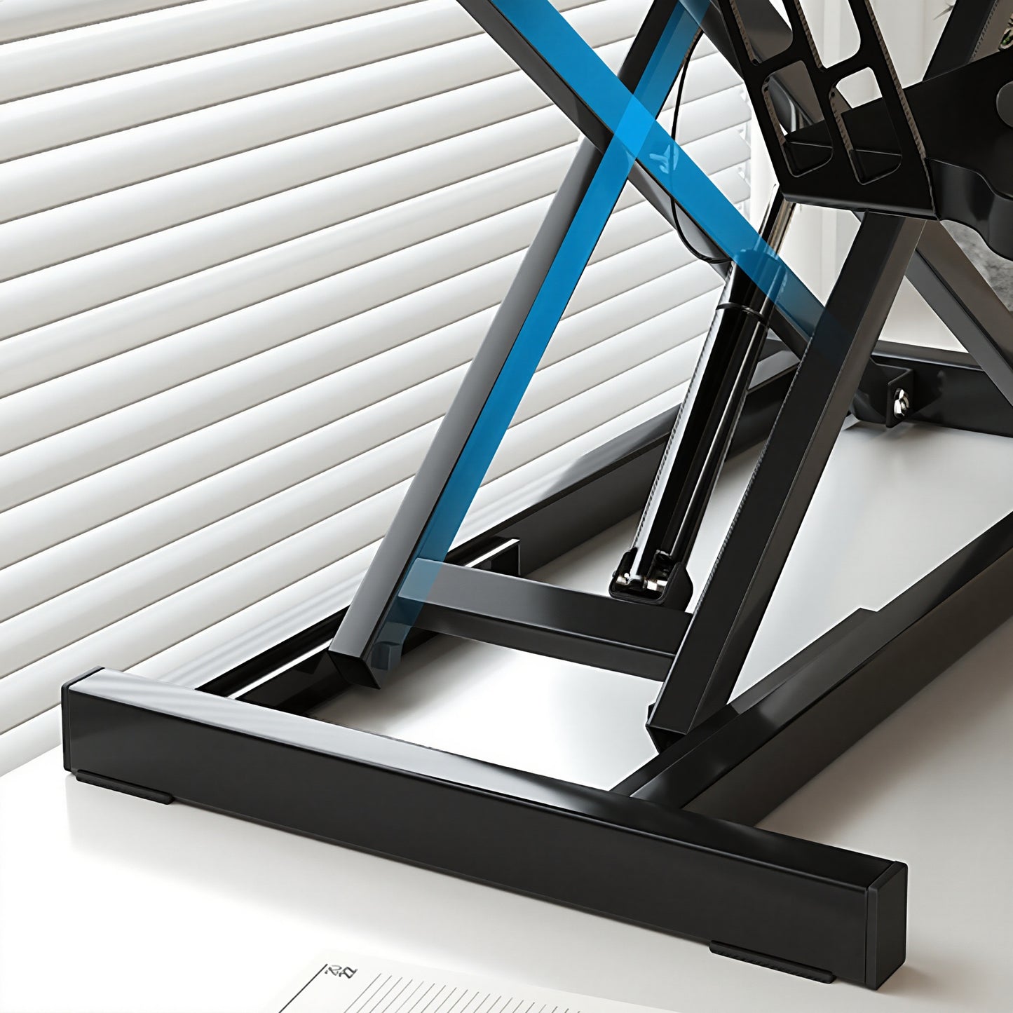 32 Inch Desk Converter, Height Adjustable Sit To Stand Riser, Dual Monitor And Laptop Workstation With Wide Keyboard Tray, Standing Computer Desk, Natural Color