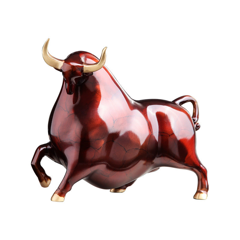 New Chinese-style Light Luxury Copper Ox Gift Ornament Animal Craftwork