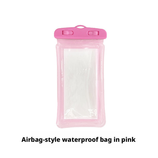 Airbag mobile phone waterproof bag-pink-one pack