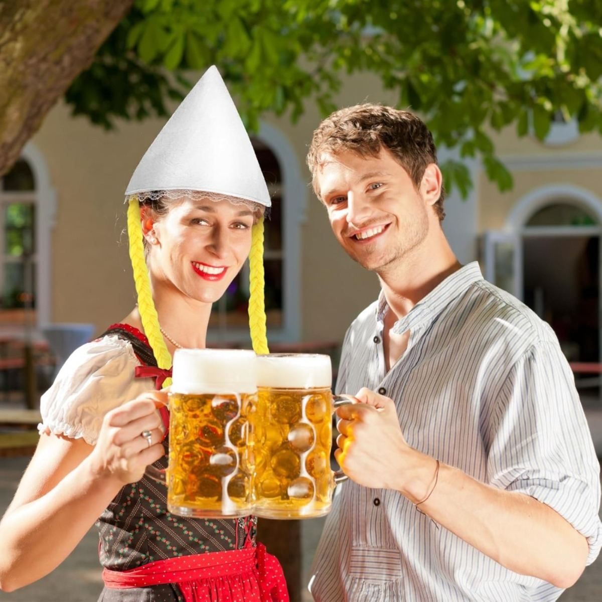 Oktoberfest Party,6 Traditional Munich Beer Festival Hats,White Traditional Women's Hat,Festival Headwear,Women's Headwear,Oktoberfest Accessories,German Beer Festival Party