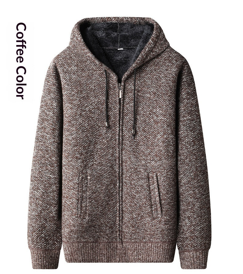 Spring And Autumn Cardigan Men's Korean Version Thickened Sweater