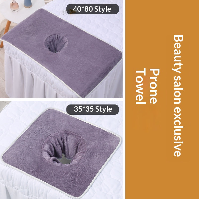 Beauty Salon Hole-Punched Lying-Down Towel For Massage
