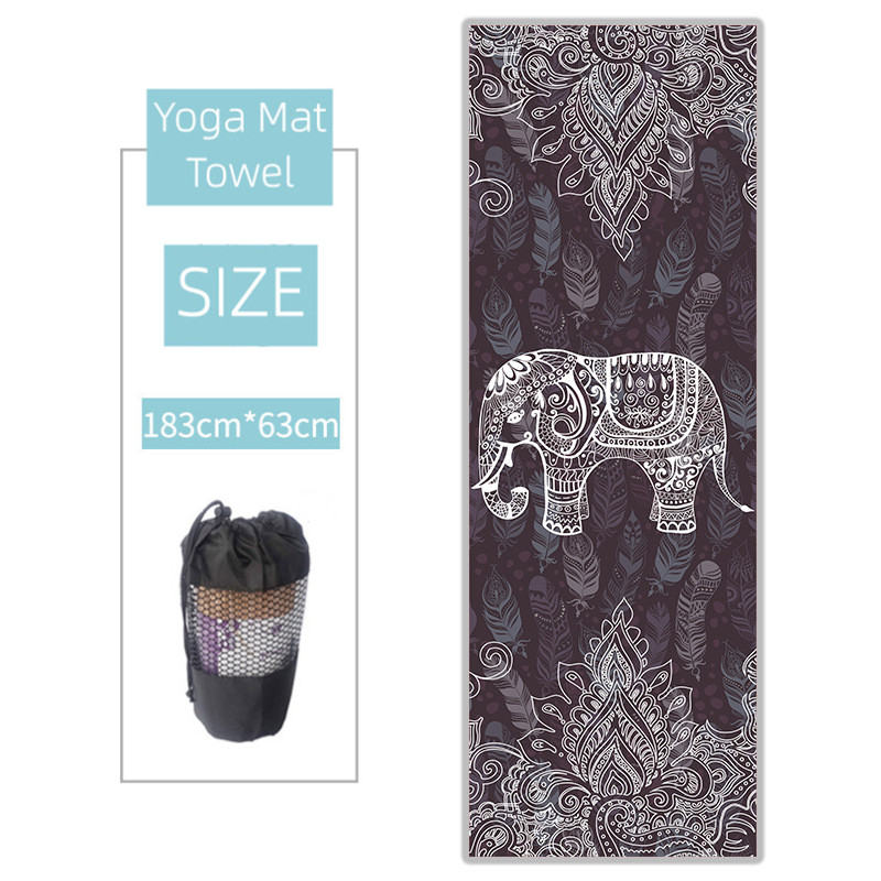 Non-slip Thickened Microfiber Yoga Spread Towel Sweat-absorbing Yoga Mat Towel Yoga Blanket