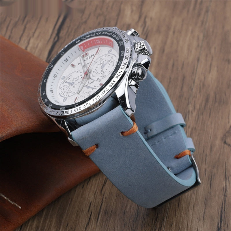 Quick-release Accessories For Matte Genuine Leather Watch Straps