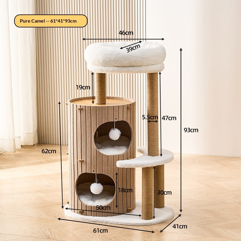 Cat Tree For Home Use, Space-saving Cave-style Cat Bed