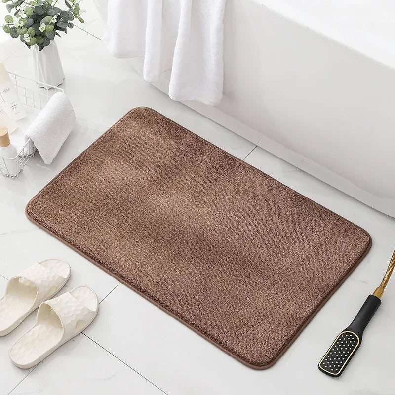 Ultra-fine Fiber Faux Cashmere Bath Mat Water-absorbent And Non-slip Floor Mat For Home Bedroom Rug Living Room Carpet