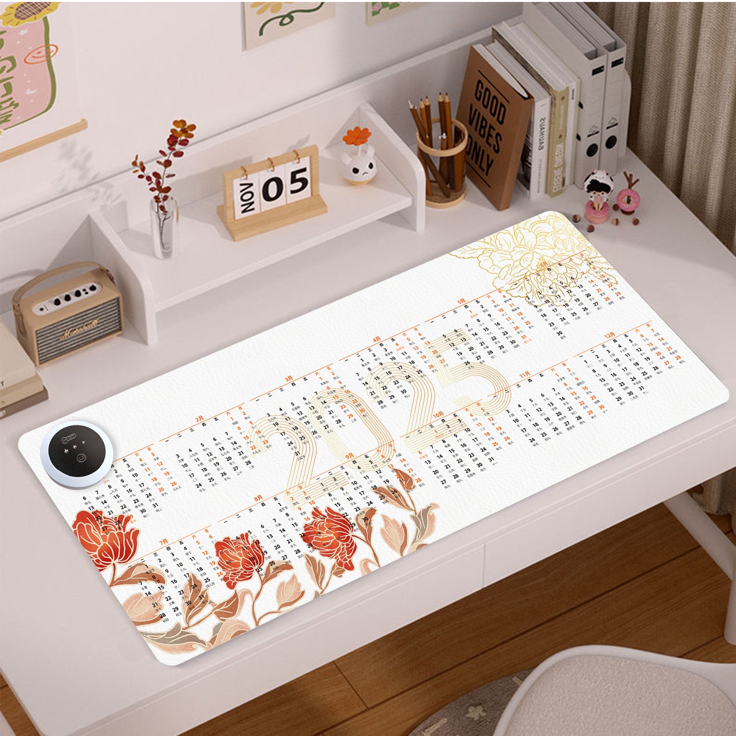 3-speed Smart Temperature Control 220V Calendar Heating Mouse Pad
