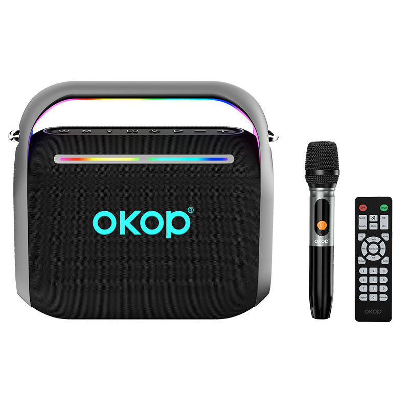 KP-8003 Best Selling Party Bluetooth Speaker Outdoor RGB Ambient Lighting Microphone And Long Battery Life Perfect For Gatherings