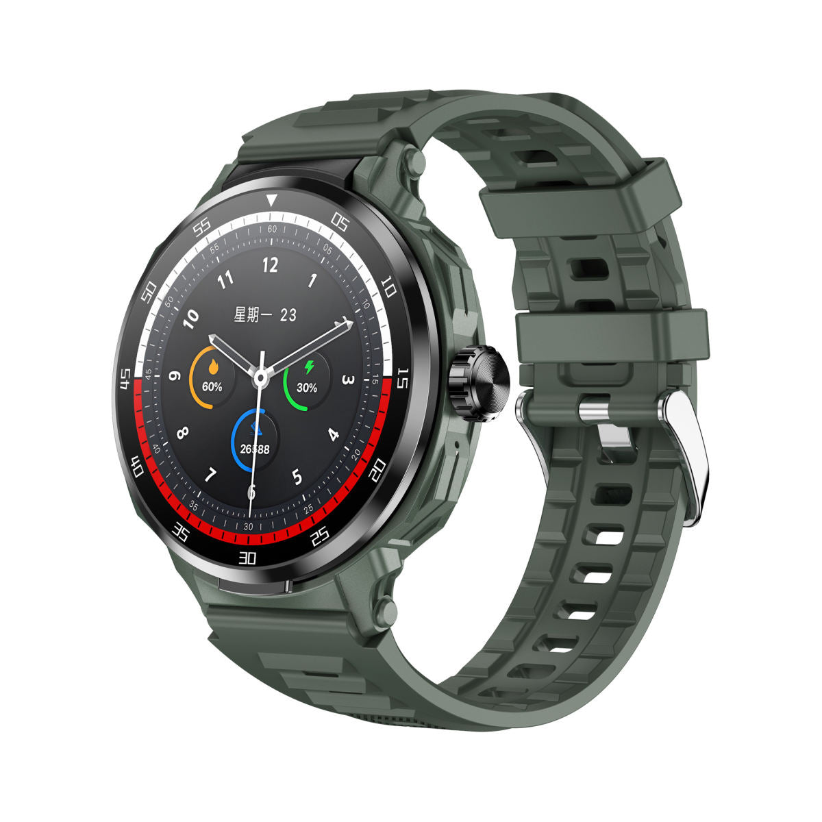 D11 Men's Headset 2-in-1 Smart Call Watch Heart Rate Blood Pressure Sleep Monitoring NFC Access Control
