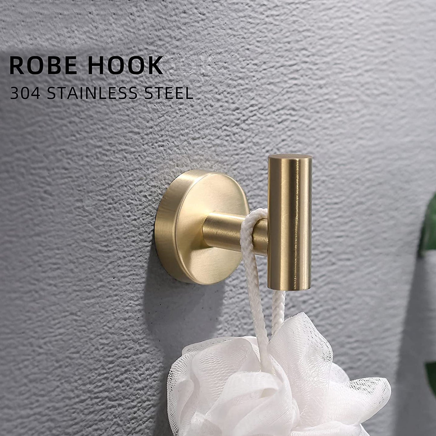 4-Pieces Brushed Nickel Gold Bathroom Accessories Set, Stainless Steel Bathroom Hardware Set, Bath Towel Bar Set, Towel Racks For Bathroom Wall Mounted.