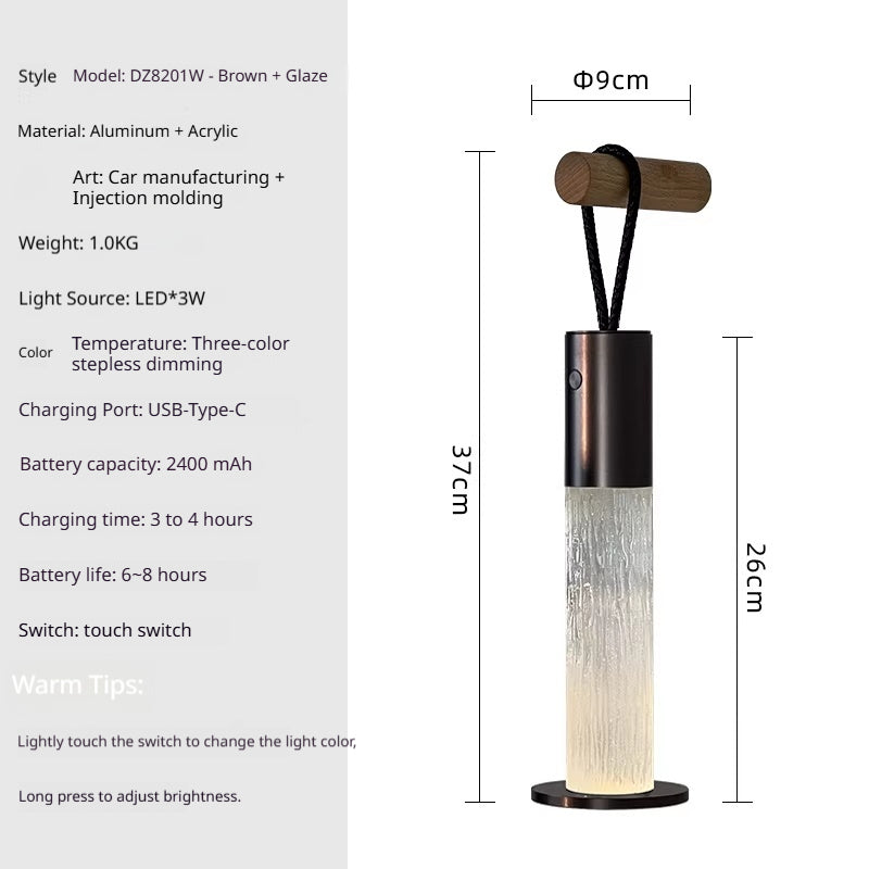 Affordable Luxury Portable Wireless Handheld Charging Desk Lamp