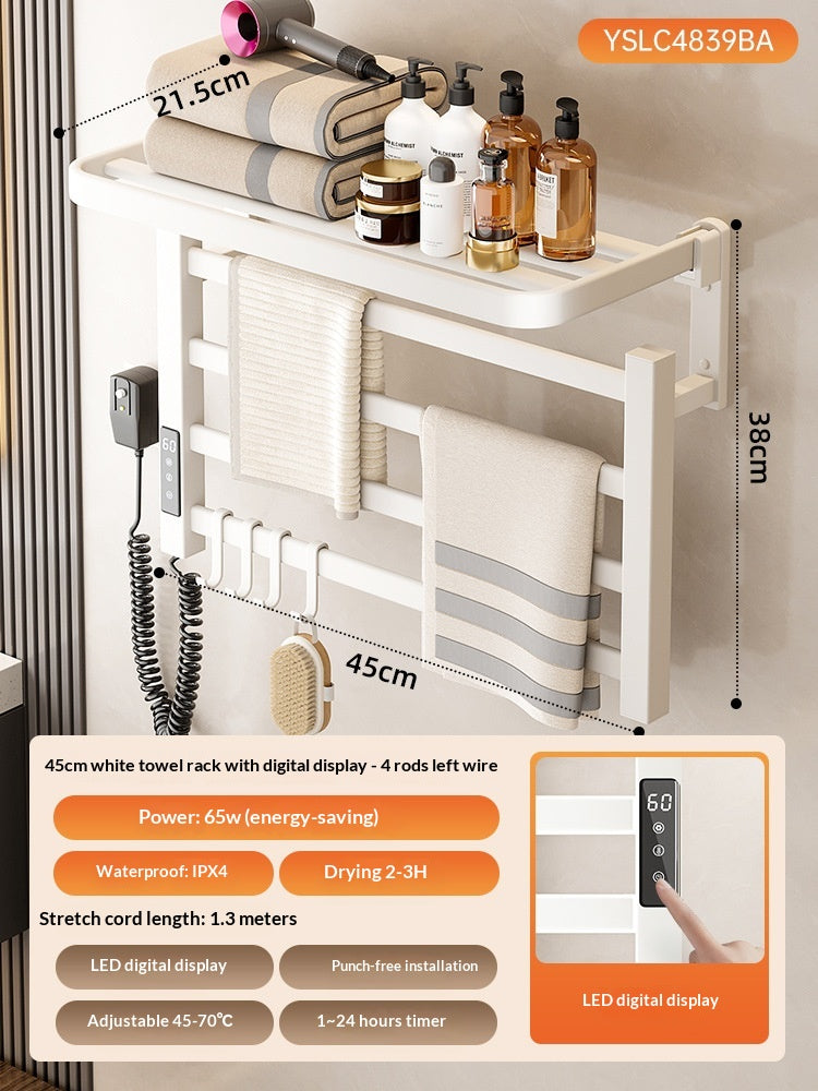 Smart Electric Towel Rack For Bathroom And Toilet - Electric And No Need To Use