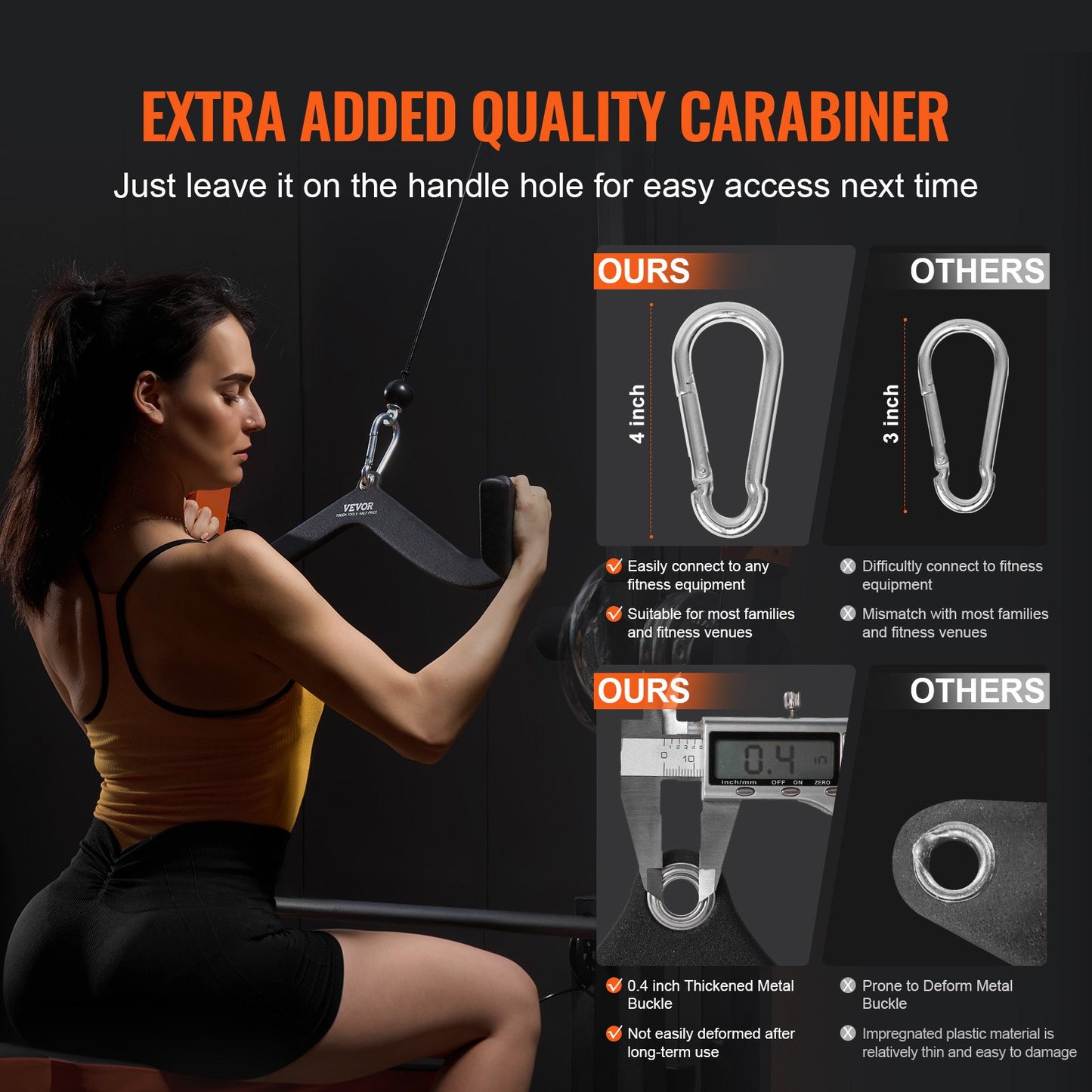 LAT Pulldown Attachment, Cable Machine Rowing V-bar Attachment, Tricep Pull Down Bar, Back Strength Training Rubber Coated Handle Grip, Bicep Curl Tricep Lat Pulldown Bar For Home Gym Fitness