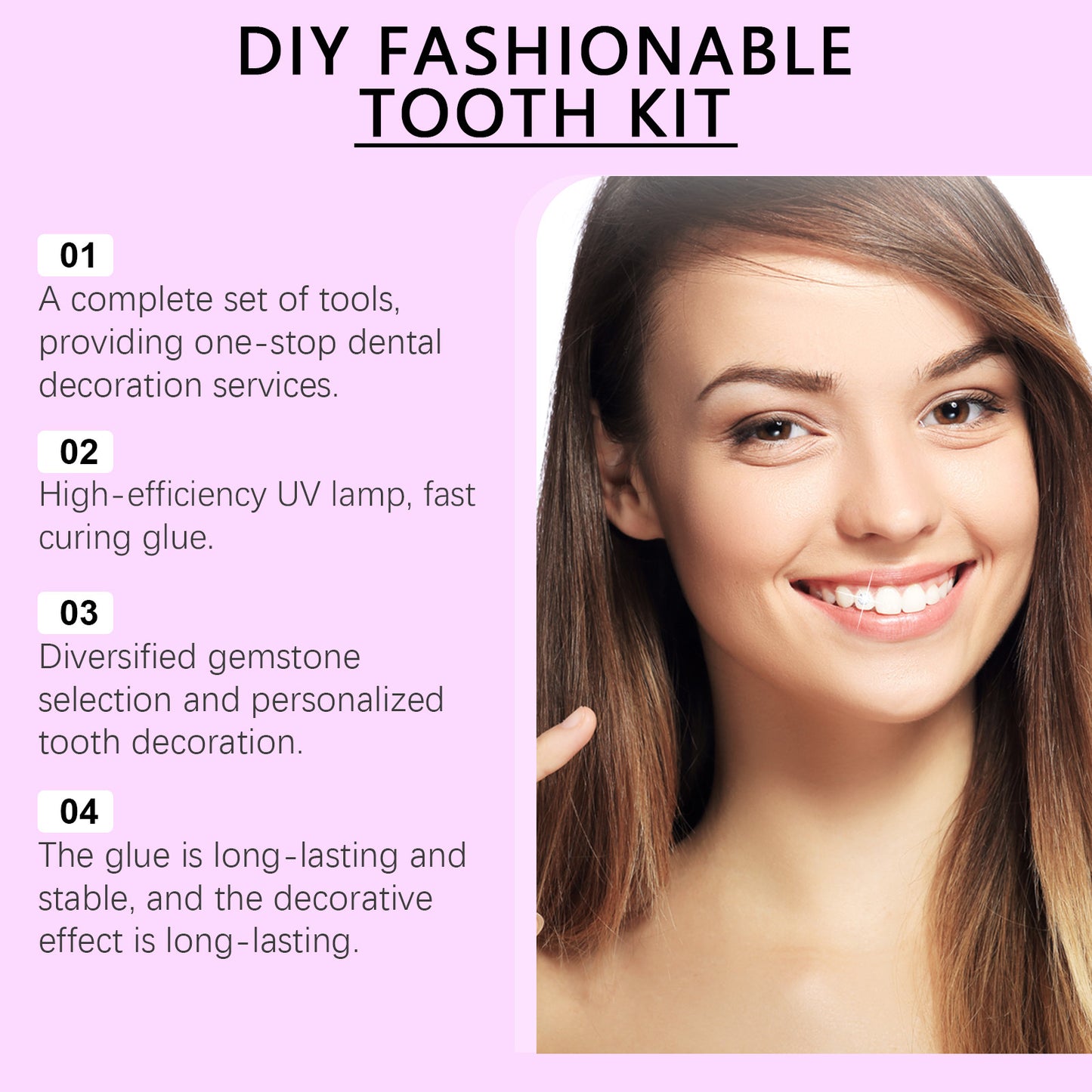 Teeth Beauty Suit DIY Fashion Decoration