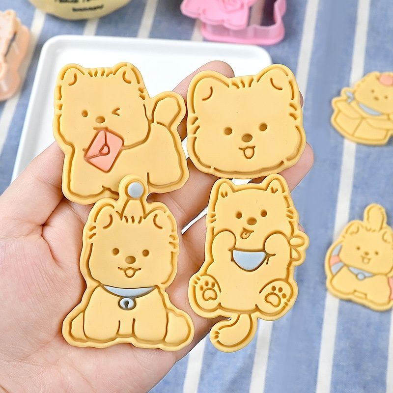 Three Dimensional Press Pet Puppy Cartoon Biscuit Mold