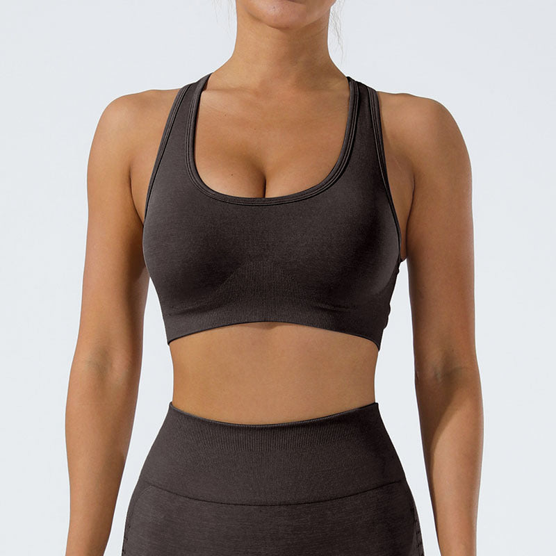 Super Soft Feel Beauty Back Exercise Bra Underwear Wear Shockproof Running Fitness