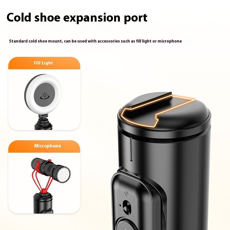 Mobile Phone Bluetooth Selfie Stick Integrated Hidden Multifunctional Tripod Stand For Live Streaming
