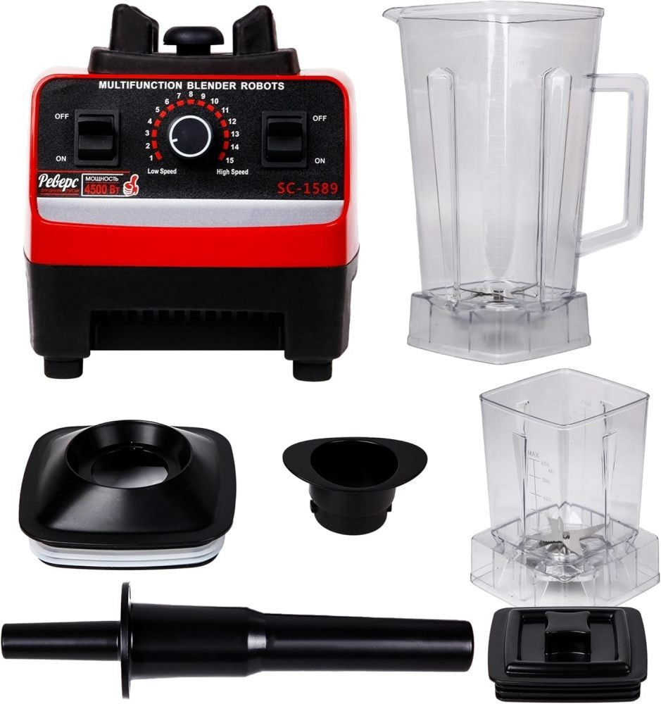 Commercial Blender 2xCups Food Processor Mixer Smoothie Juicer Ice Crusher Home