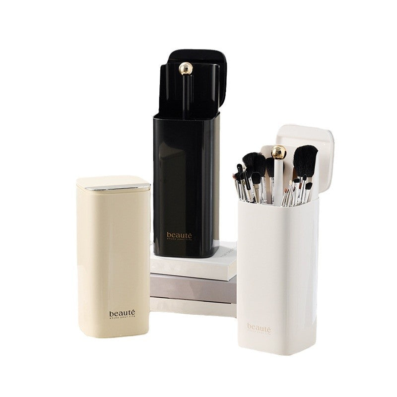 Large Capacity Light Luxury Automatic Lifting Makeup Brush Can