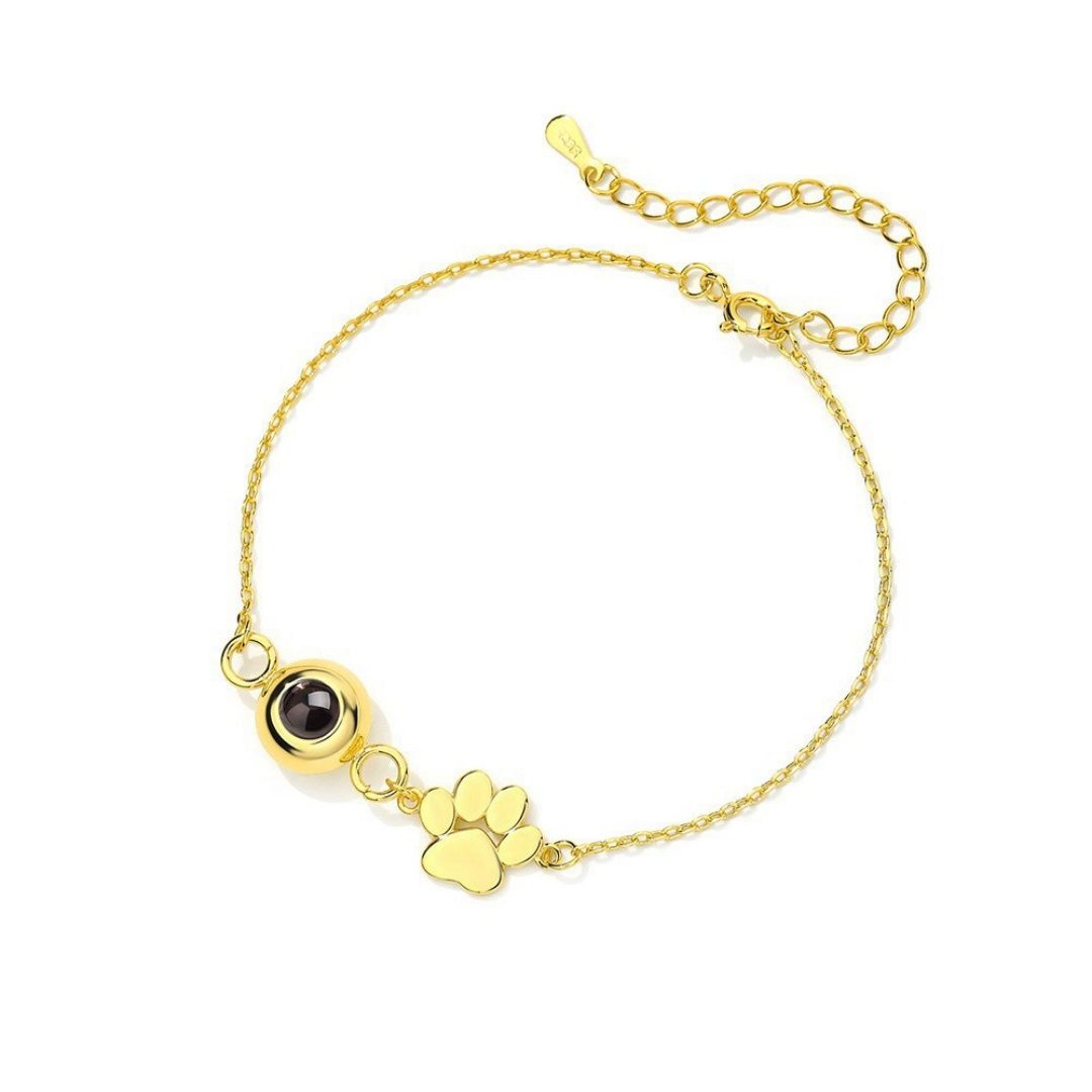 Creative And Versatile Stainless Steel Pet Paw Print Bracelet