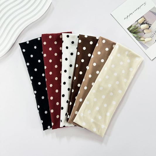 New Polka-dot Yoga Elastic Headband