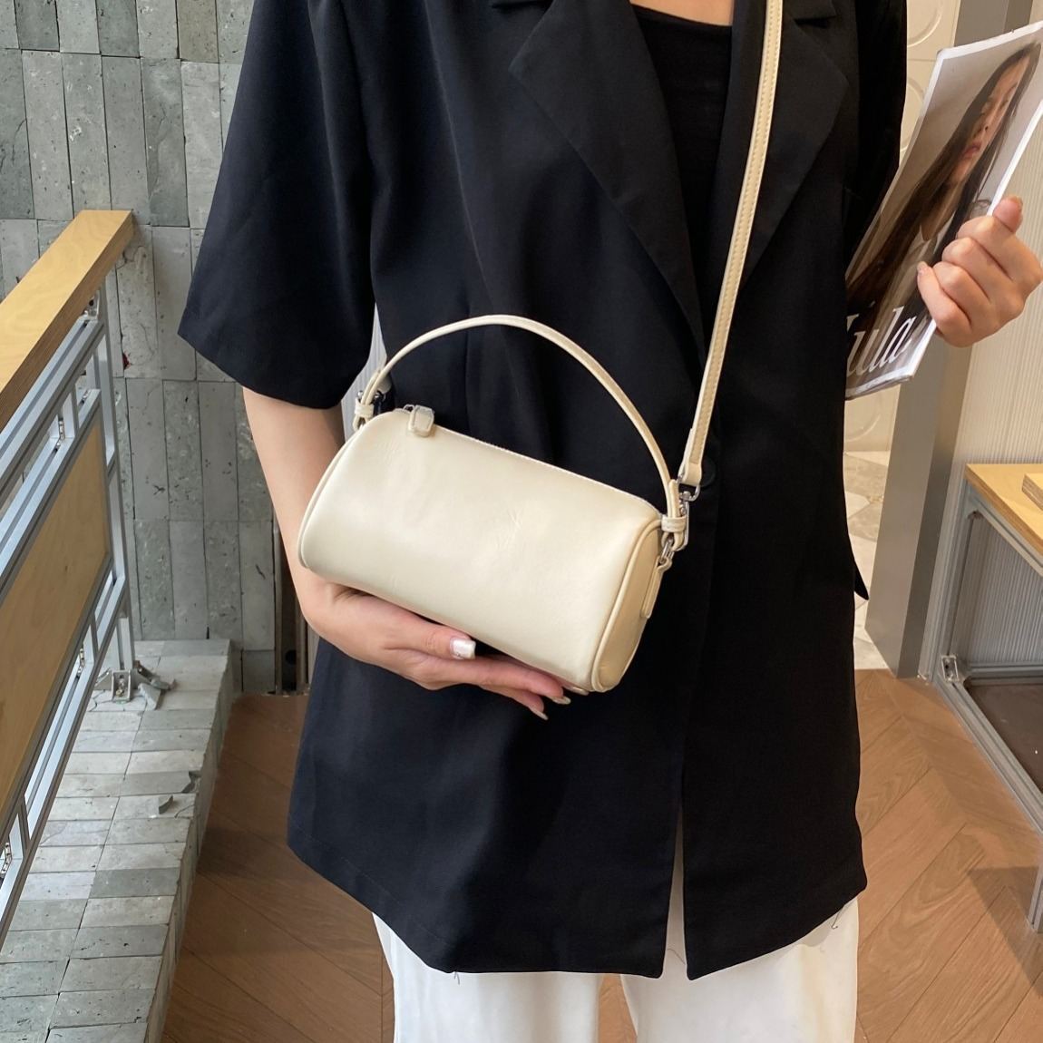 New First Layer Vegetable Tanning Leather Mobile Phone Bag All-matching And Lightweight