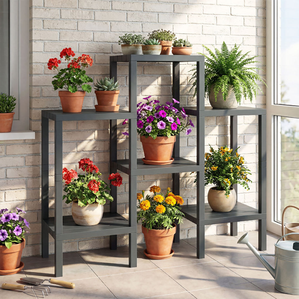 6 Tier Plastic Modular Storage Shelves For Living Room And Kitchen High-quality PP For The Living Room, Bathroom And Kitchen