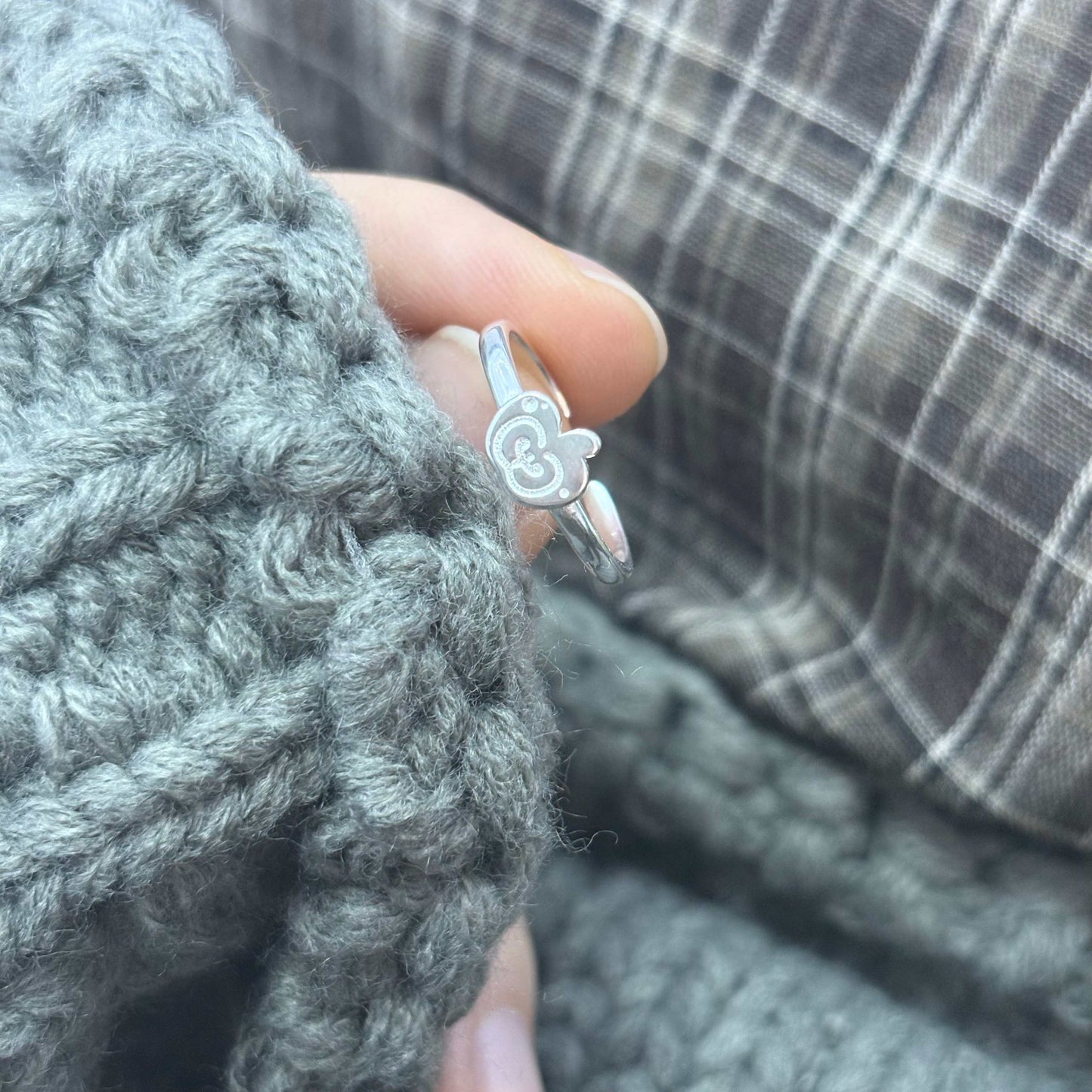 1pc 999 Sterling Silver Apple Open Ring, Minimalist Style, Perfect For Daily Wear And Christmas Eve Valentine's Gift