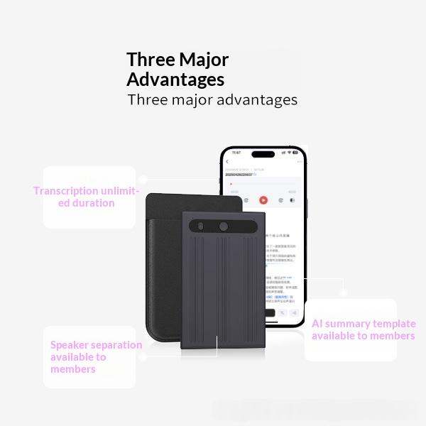 No Monthly Or Annual Fees Converts Speech To Text Ultra-thin Stereo Best-selling AI Voice Recorder Pen