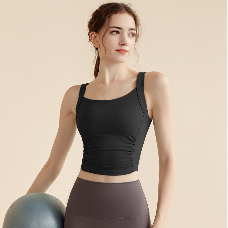 Fold Movement Underwear Women's Shockproof High Strength Running Beauty Back Yoga Clothes Vest