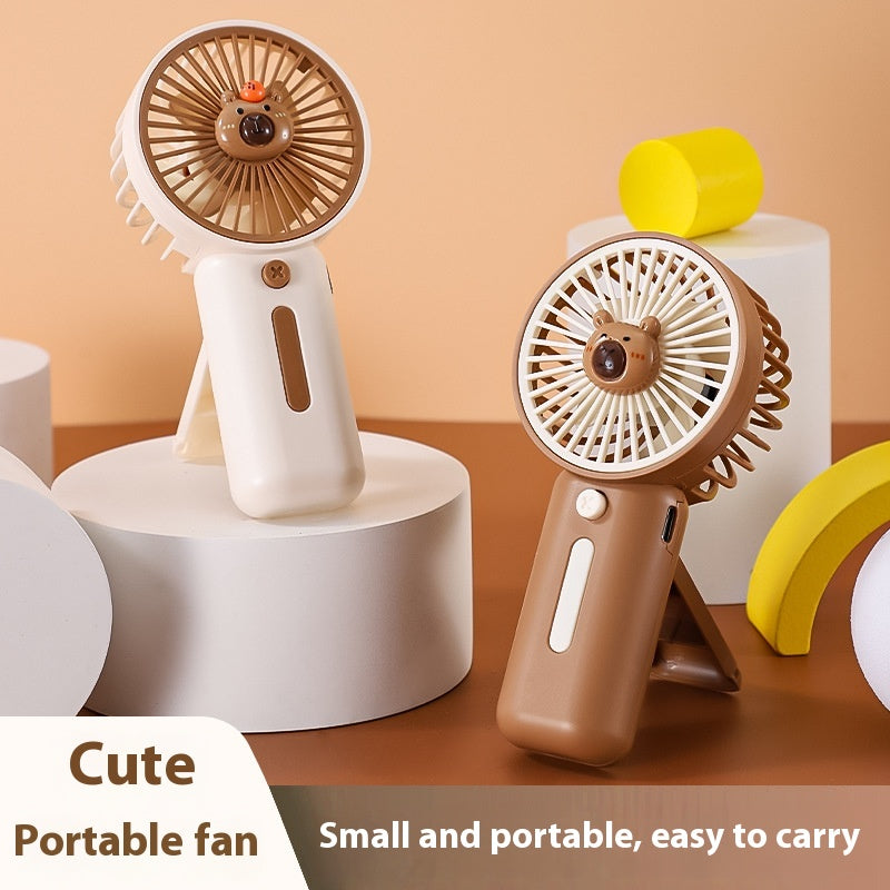 USB Charging Three-gear Cute Guinea Pig Children's Gift Small Handheld Fan