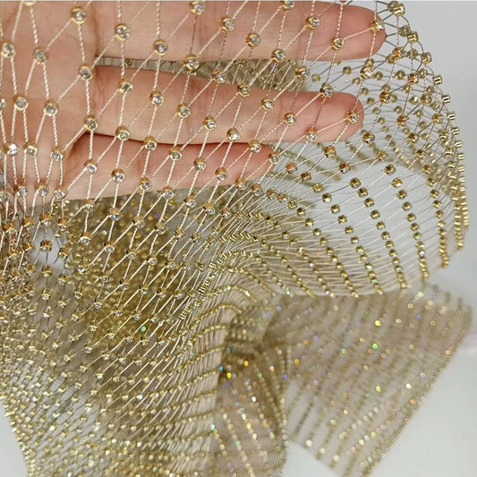 Fishnet Drill Stretchable Gang Drill Hollow Accessories Mesh Cloth