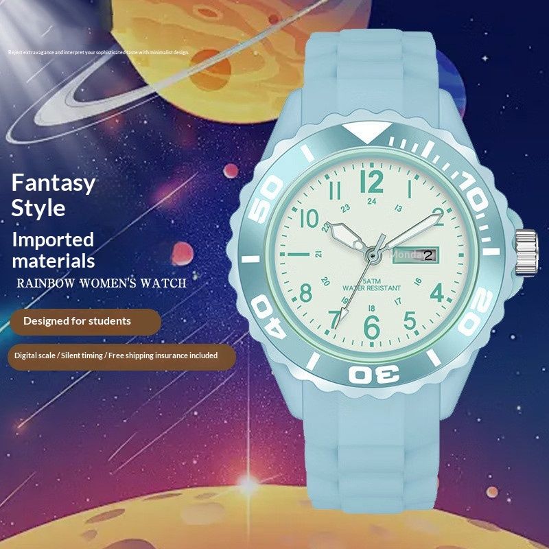 Compact Quartz Sports Smart Couples Electronic Watch For Women