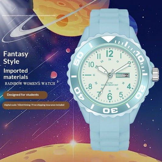 Compact Quartz Sports Smart Couples Electronic Watch For Women