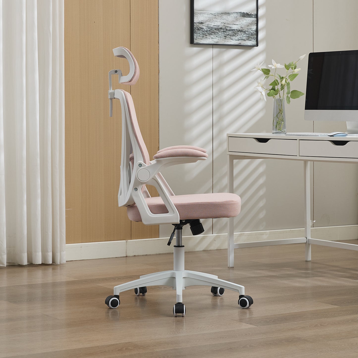 Ergonomic Mesh Office Chair With Adjustable Lumbar Support And Headrest -High-lehner Executive Desk Chair For Home-office