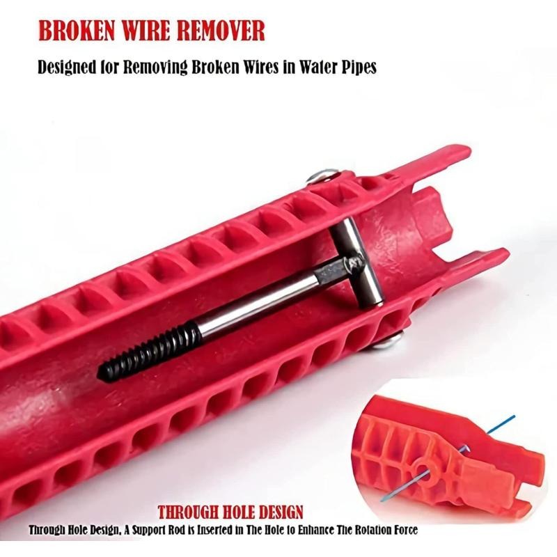 8 In1 Multifunction Faucet Wrench Water Pipe Tap Spanner Bath Sink Installer UK