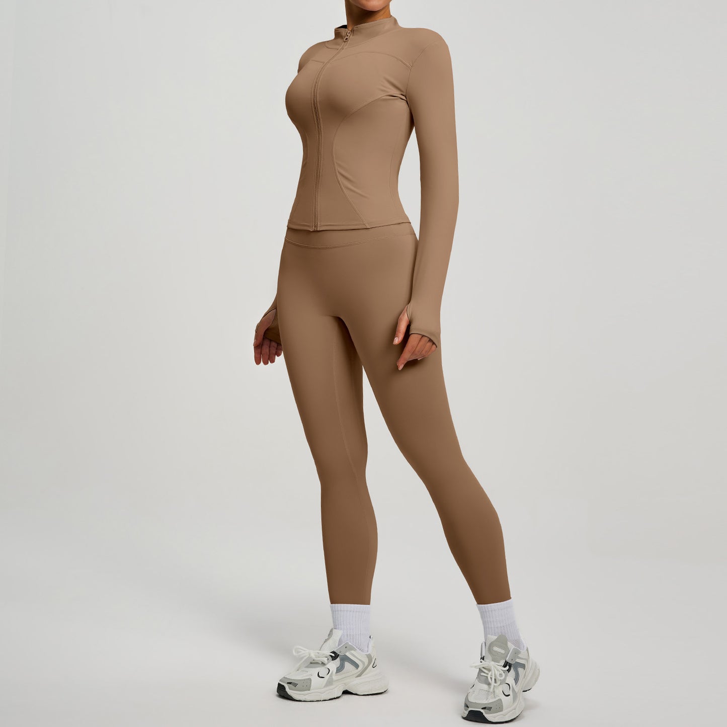 Fitness High-waist Butt-lifting Running Two-piece Set