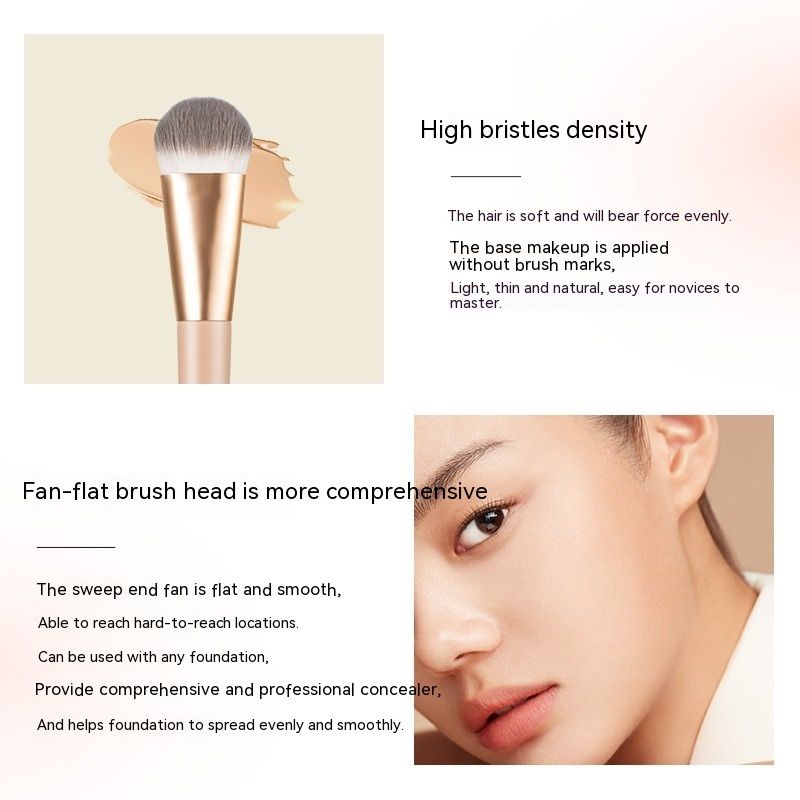 Smear-proof Makeup Magic Seamless Soft Flat Head Makeup Brush