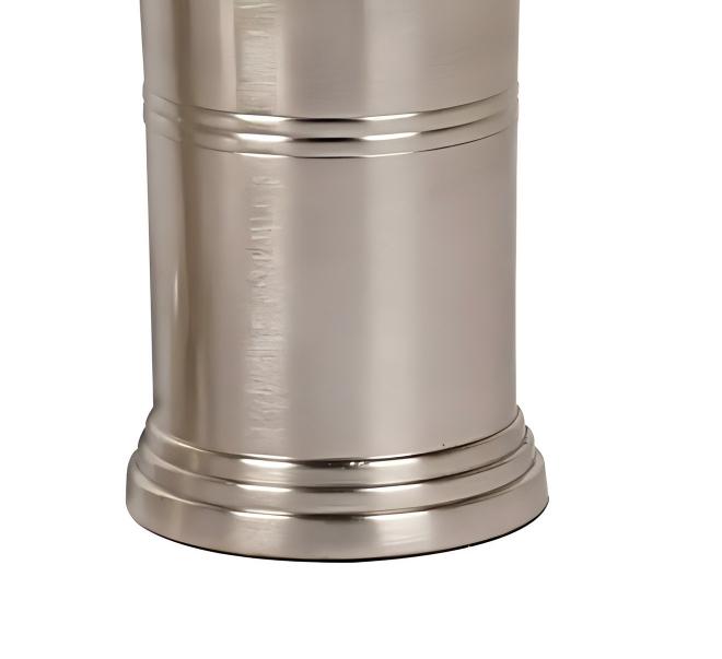 Stainless Steel Liquid Soap Dispenser Pump Bottle Bathroom Vanity & Kitchen Sink,Holds Soap,Lotion & Sanitizer  Brushed Pewter Finish