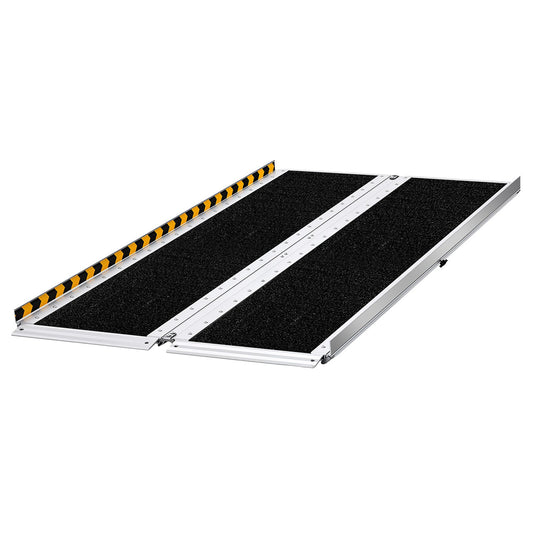 Portable Wheelchair Ramp, 5FT, Non-Slip Aluminum Folding Handicap Ramp For Wheelchair, 800 Lbs Capacity, Door Threshold Ramps For Home Steps, Stairs, Entry, Threshold, Doorways, Scooter, Curbs