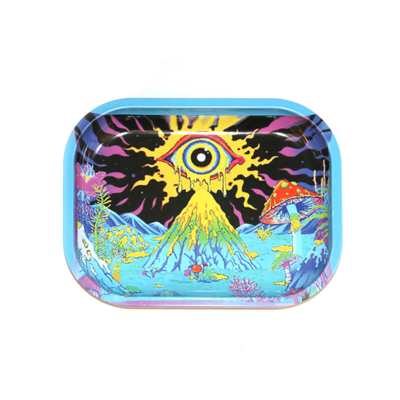Storage Cigarette Tray Metal Smoking Set Accessories