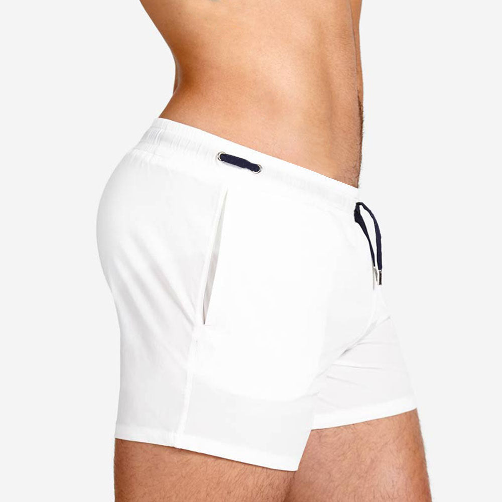 Mesh Lining Swimming Sports And Fitness Shorts