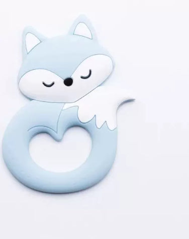 Baby Teether, Food-grade Silicone Teether, Cartoon Animal Du
