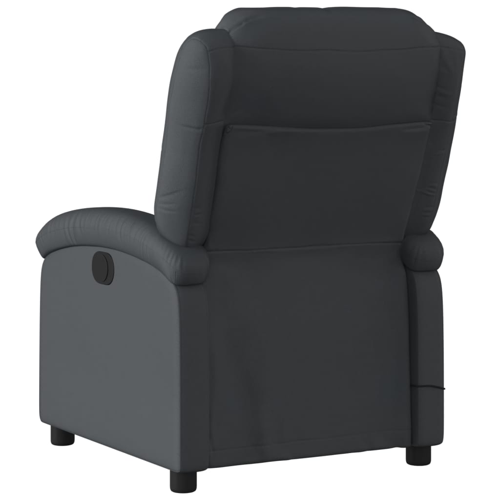 Massage Chair Recliner Genuine Leather   Massage Chair Recliner Dark Brown