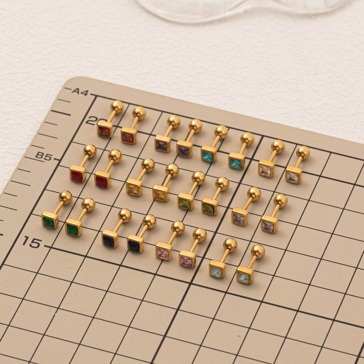 Color 12 Birthstone Earrings Diy Accessories