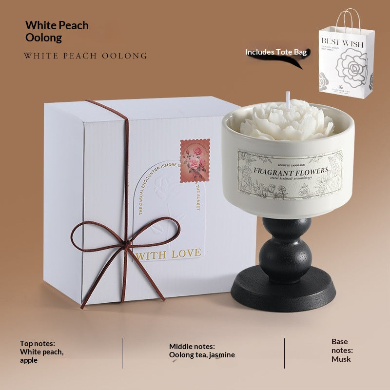 Camellia Scented Candle Gift Set Ornament Birthday Gift