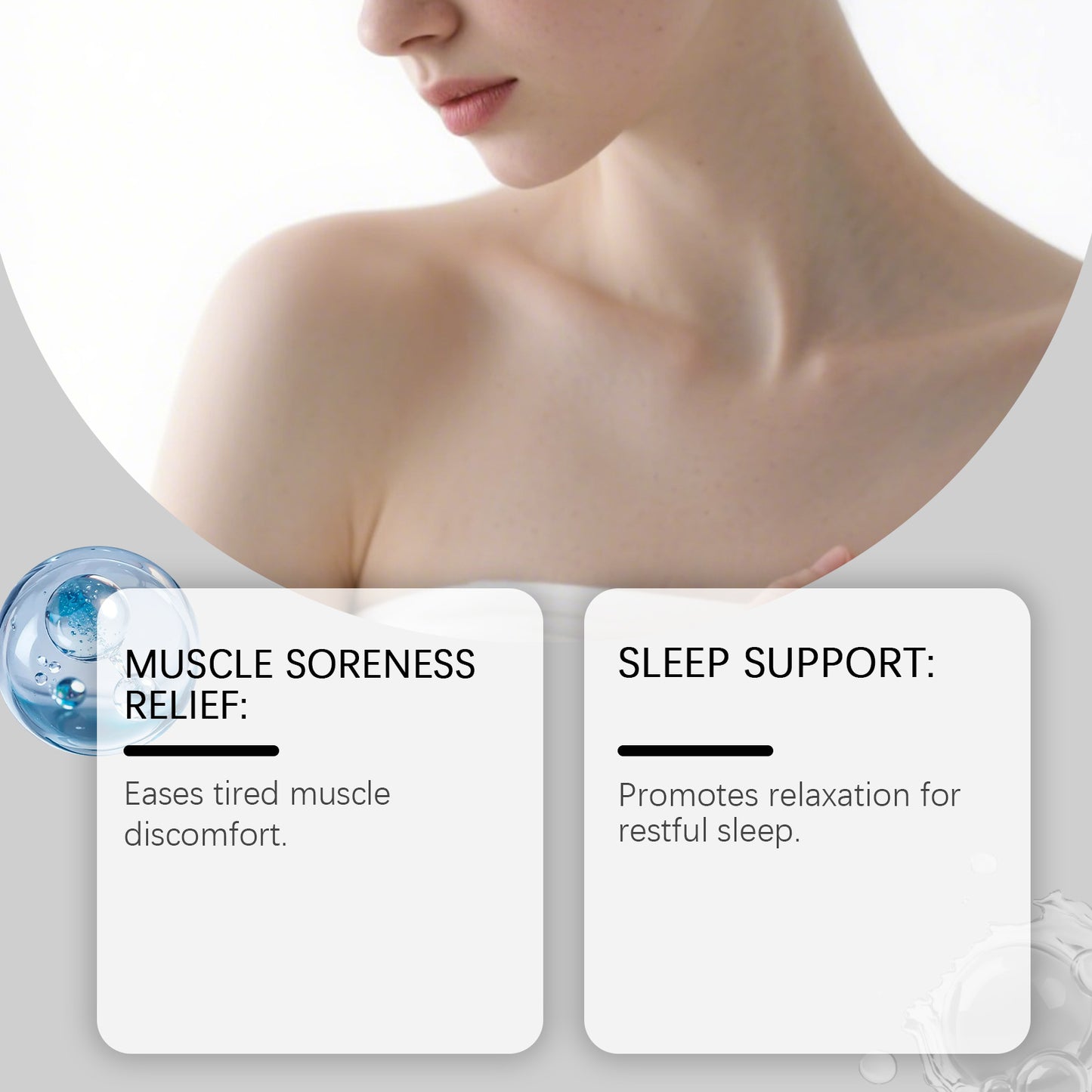 Sleep Care Magnesium Cream Nourishes The Body And Provides Comfort Before Bedtime